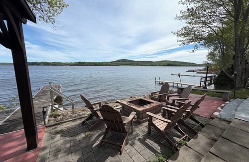 Greene House | Lakeside Retreat on Lake Sabattus - Dock, Fire Pit