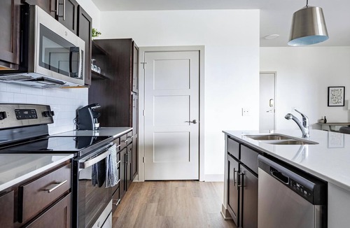 McCordsville Apartment | Landing | Stylish 2BD, Gym, Rooftop Lounge
