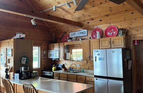 Rome House | Landmark 3 Camp Estate with Private Beach and Pier in Belgrade Lakes, Maine