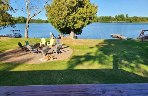Mercer House | Large Lake house on major snowmobile trail