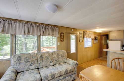 Irons Cabin | Little Manistee Riverfront Cabin w/Fire Pit!