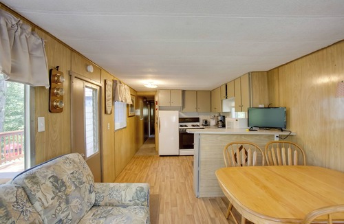 Irons Cabin | Little Manistee Riverfront Cabin w/Fire Pit!