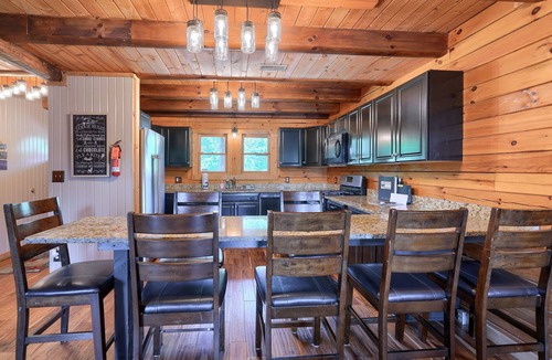 Rockbridge Cabin | Lodge and carriage house with 7 combined bedrooms, ponds and private pool! Across from State Forest!