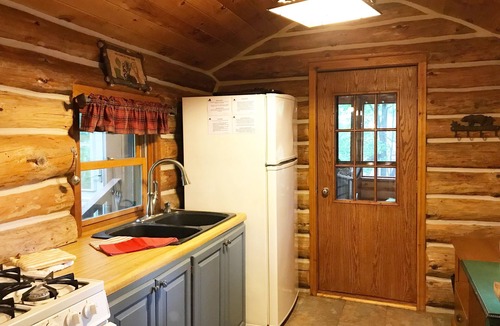 Stone Lake Cabin | Log cabin on 19 mile Long Lake, large screen porch + dock, 1 acre mature pines