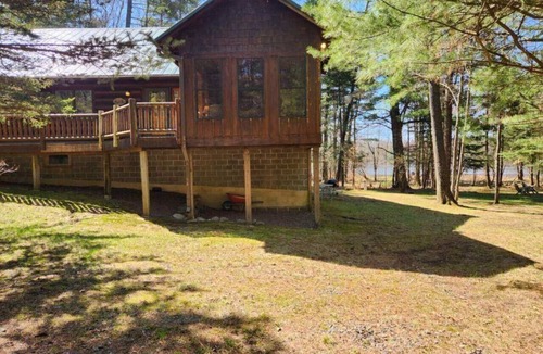 Hayward Cabin | Log cabin on private 3 acre lot! Spacious Yard!