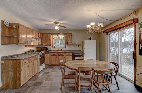 Phillips House | Long Lake View on chain of lakes w/dock; supper clubs/bars in walking distance