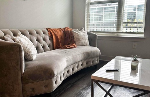 Market East District Apartment | Luxe Two Bedroom Downtown Indy