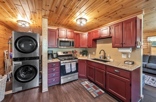 Luzerne Cabin | Luxury Cabin with Hot Tub! Private 10 Acres, Garage game room, Hiking/ORV Trails
