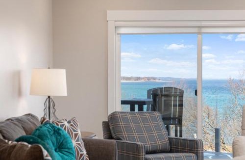 Traverse City Apartment | Luxury Downtown 2BDR Lake View Penthouse Condo steps to Beach 302W
