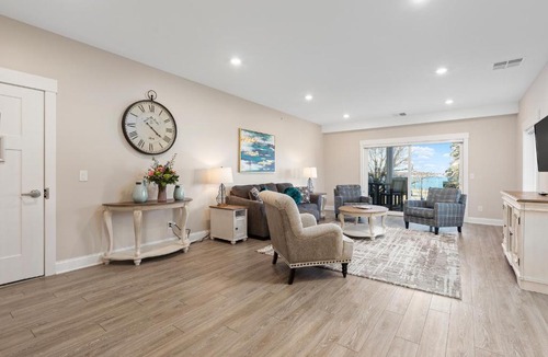 Traverse City Apartment | Luxury Downtown 2BDR Lake View Penthouse Condo steps to Beach 304E