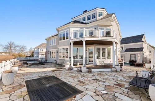 Mashpee House | Luxury Retreat w Heated Pool Large Stone Patio