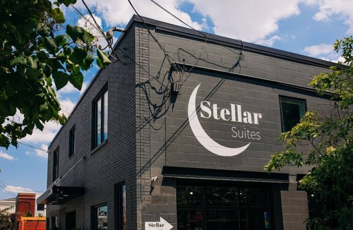 East Market District Apartment | Market #5 · Stellar Suites | Turquoise Suite in NuLu | Bikes