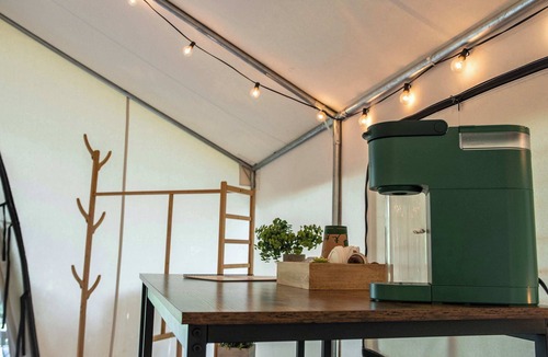 Primrose RV Rental | Meadowlark's Nest-Lux Camping Tent in The Gorge