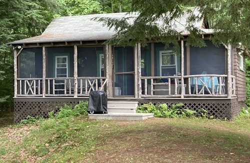 Industry Cabin | Metz Camp - Very private atop a knoll with view of beautiful Clearwater Lake.