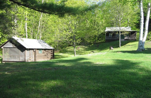 Industry Cabin | Metz Camp - Very private atop a knoll with view of beautiful Clearwater Lake.
