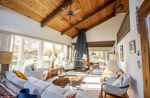 Little Compton House | Midcentury modern marvel in a gorgeous private setting