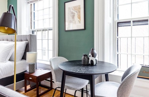 West End Apartment | Mod Beacon Hill Studio w/ W/D, near MA State House, by Blueground