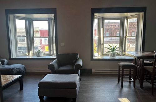 International Falls Apartment | Modern Downtown Retreat