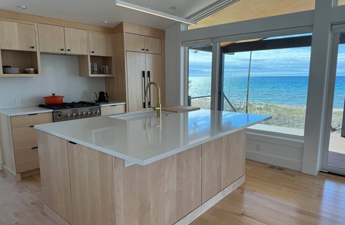 Harbor Springs Cottage | Modern Lake Michigan Private Beach Cottage