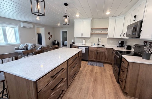 Grand Rapids House | Modern Lakefront Home on Pokegama · Sandy Swim & Dock