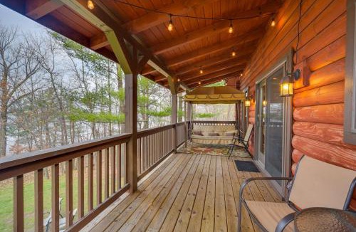 Pine City House | Modern Log Cabin w/Rec Room, Steps to Lake!