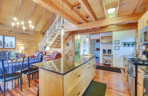 Pine City House | Modern Log Cabin w/Rec Room, Steps to Lake!