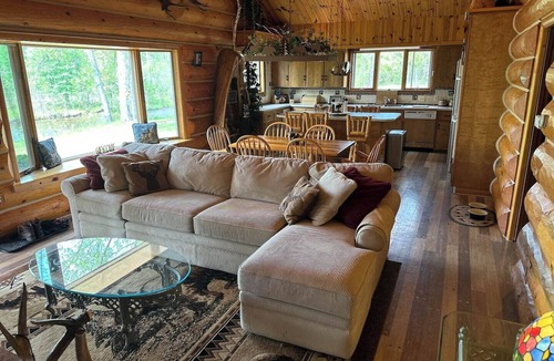 Grayling Cabin | Montana Built Log Cabin built just feet away from the North Branch of the AuSable River. Experience the 100 year old, untouched, cedar forest as well as the plentiful critters that reside there.