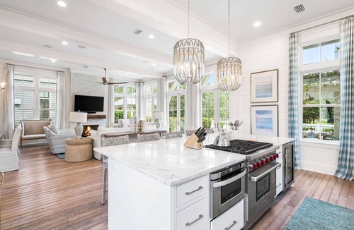 Wiregrass Meadows House | Must See in Watercolor! Private Pool, Outdoor Lounge, Golf Cart, Bikes, and More
