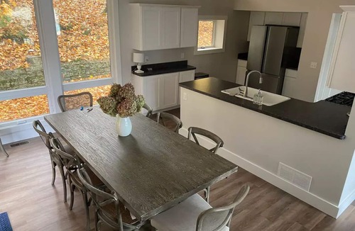 Frankfort Apartment | Nestled in the woods & steps from Main St./Beach