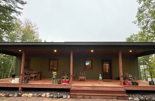 Hayward House | NEW! Ole Winter Haven in Chequamegan National Forest!