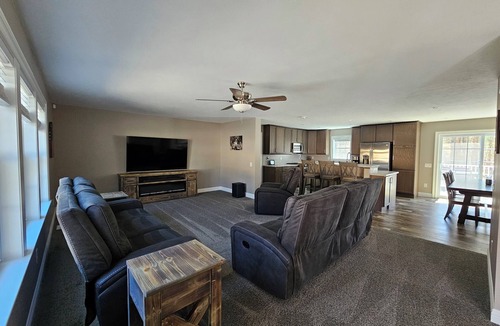 Mears House | Newly built secluded home, large game room, full RV hook-up