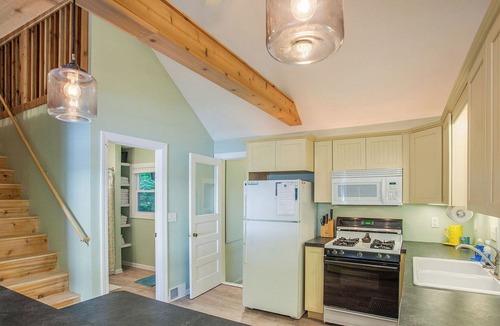 Newaygo House | Newly Renovated Lake Front Home w/ Sandy Beach