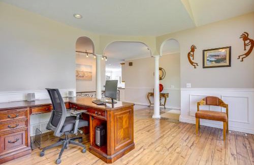 Clearfield House | Office, Fire Pit, Deck! Large Rental Near Hill AFB
