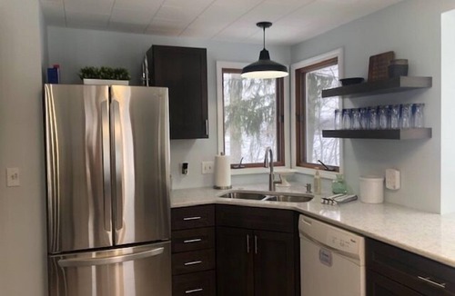 Scottville House | Peaceful, Private Lakeside Home. Sleep 16!