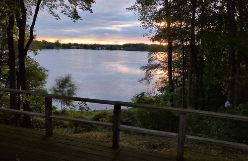 Scottville House | Peaceful, Private Lakeside Home. Sleep 16!