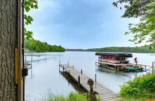 Lac du Flambeau House | Peaceful White Sand Lake House w/Dock & Deck!