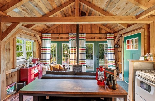 Bethel Cabin | Peaceful Woodland Escape with Two Cabins, Firepit Nights & Hot Tubs in Bethel, Maine