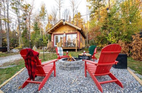 Bethel House | Peaceful Woodland Escape with Two Cabins, Firepit Nights & Hot Tubs in Bethel, Maine