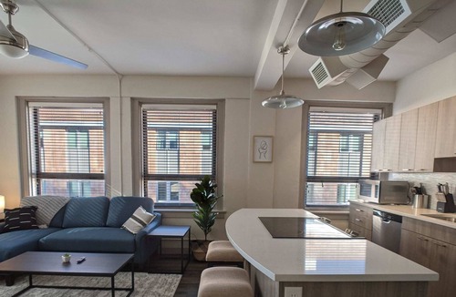 Downtown Wichita Apartment | Perfect for WFH Laundry In Unit with Fitness Center
