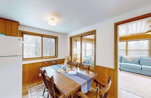 Eagle River House | Pickerel Lake cabin w/kayaks, dock, patio, grill & direct access to trails!
