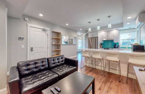 Munjoy Hill Condo | Polished condo with balcony - walk to Eastern Promenade & Casco Bay
