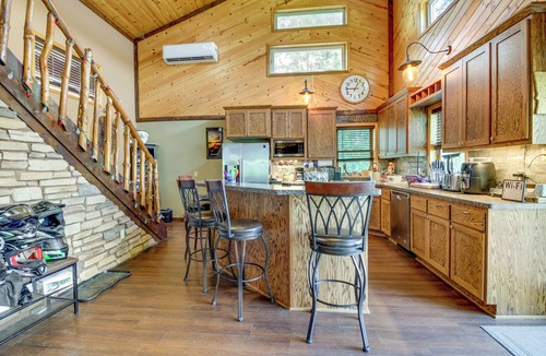 Outing Cabin | Private Dock: Lakefront Family Home in Outing