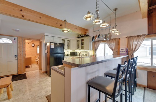 Carp Lake House | Private Dock & Views! Family Home on Paradise Lake