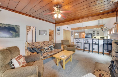 Carp Lake House | Private Dock & Views! Family Home on Paradise Lake