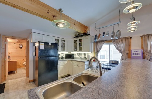 Carp Lake House | Private Dock & Views! Family Home on Paradise Lake