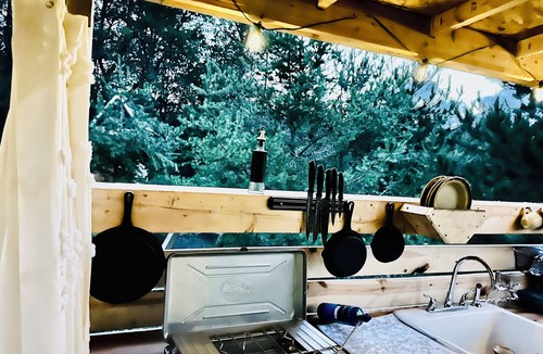 Interlochen RV Rental | Private Glamping - Romantic Stargazing Tent- Peaceful Getaway near Lake