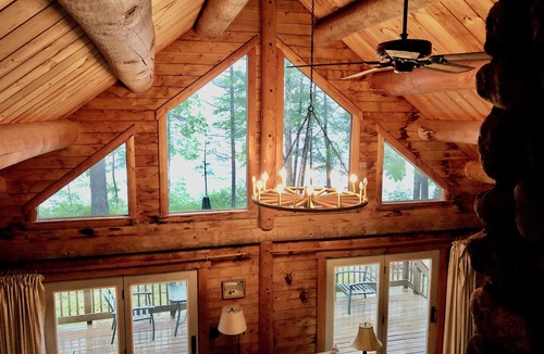 West Poland Cabin | Private Island Oasis On Thompson Lake Perfect For Getaways Or Family Vacations!