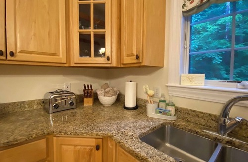 Bridgton House | Private, spacious lakefront home: mooring & floating dock & walk to quaint town