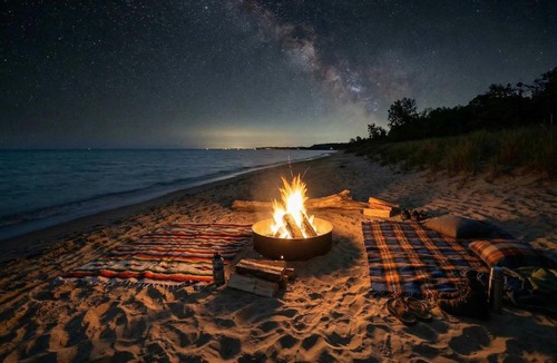 Lake Township House | PrivateLakeMichiganBeach StunningViews TrulyNorth