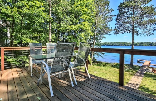 Rhinelander House | Quiet Getaway on Million-Dollar Crescent Lake